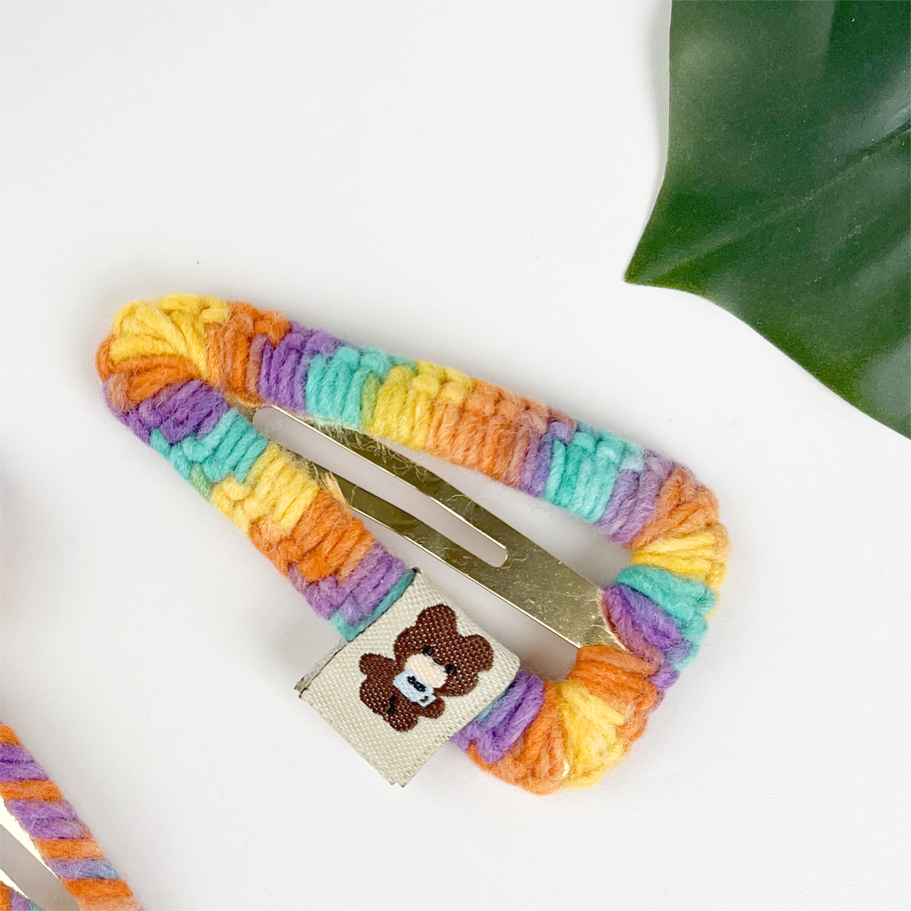 TheDivaSoap - Wholesale Hair Accessories Set - Women's - Rainbow colored braided set hair clips claw clips hair tie3