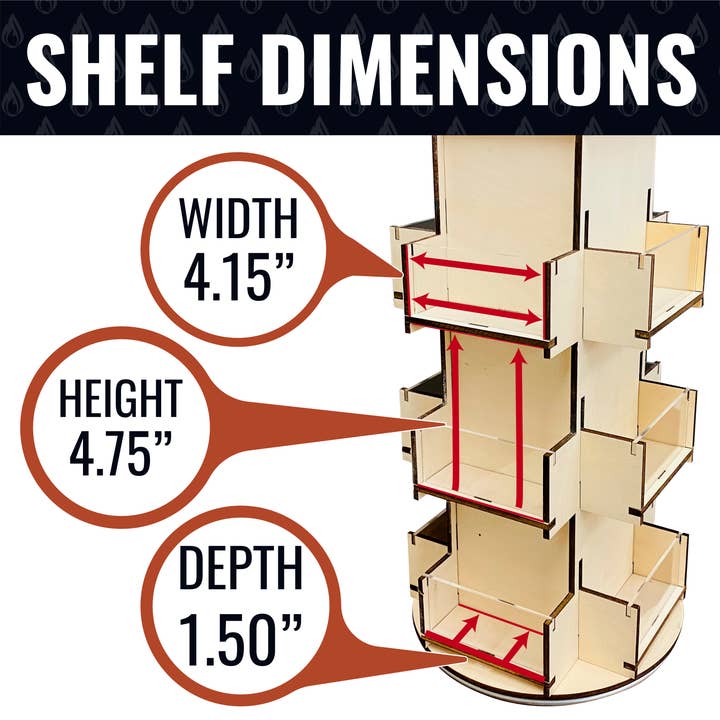 Torched Displays - Wholesale Retailer Display Stand/Case - Rotating Display Stand for Stickers, Decals and Small Cards12