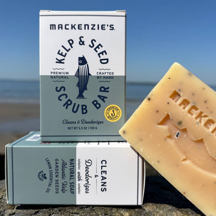 MacKenzie's Fisherman - Wholesale Bar Soap - Kelp & Seed Scrub Bar- 5.5 oz (12 qty)4