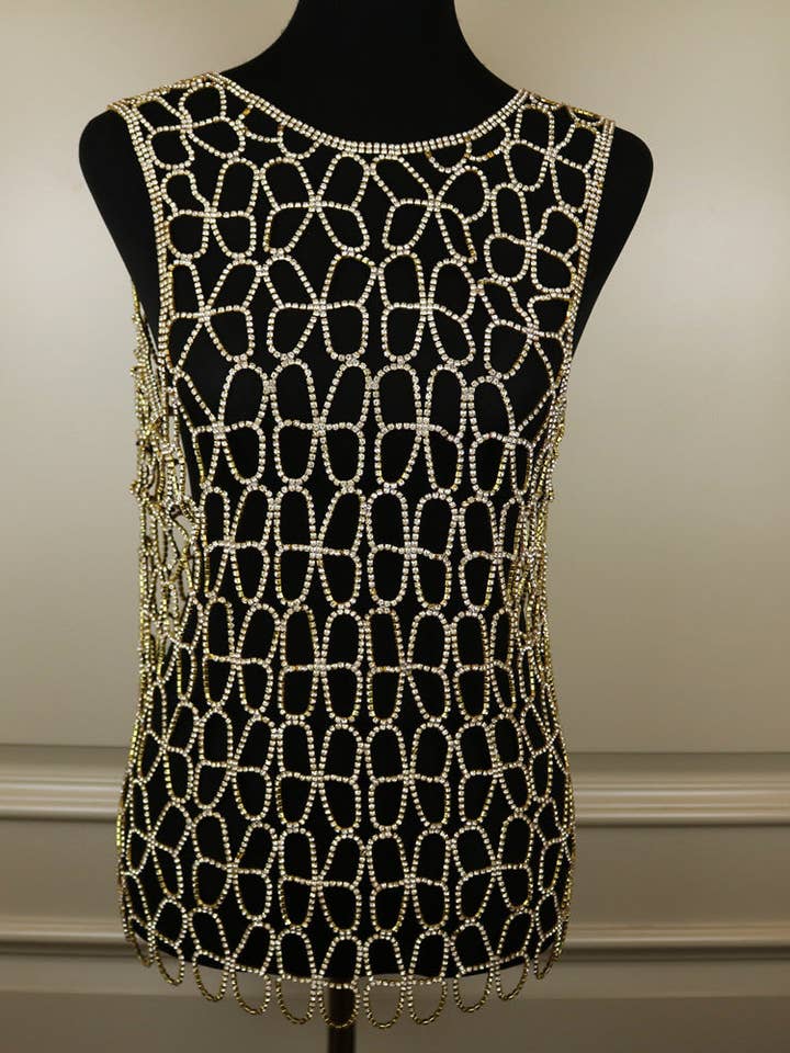 Hohle Strasskleid Körperkette A0234 für den Großhandel von Ole