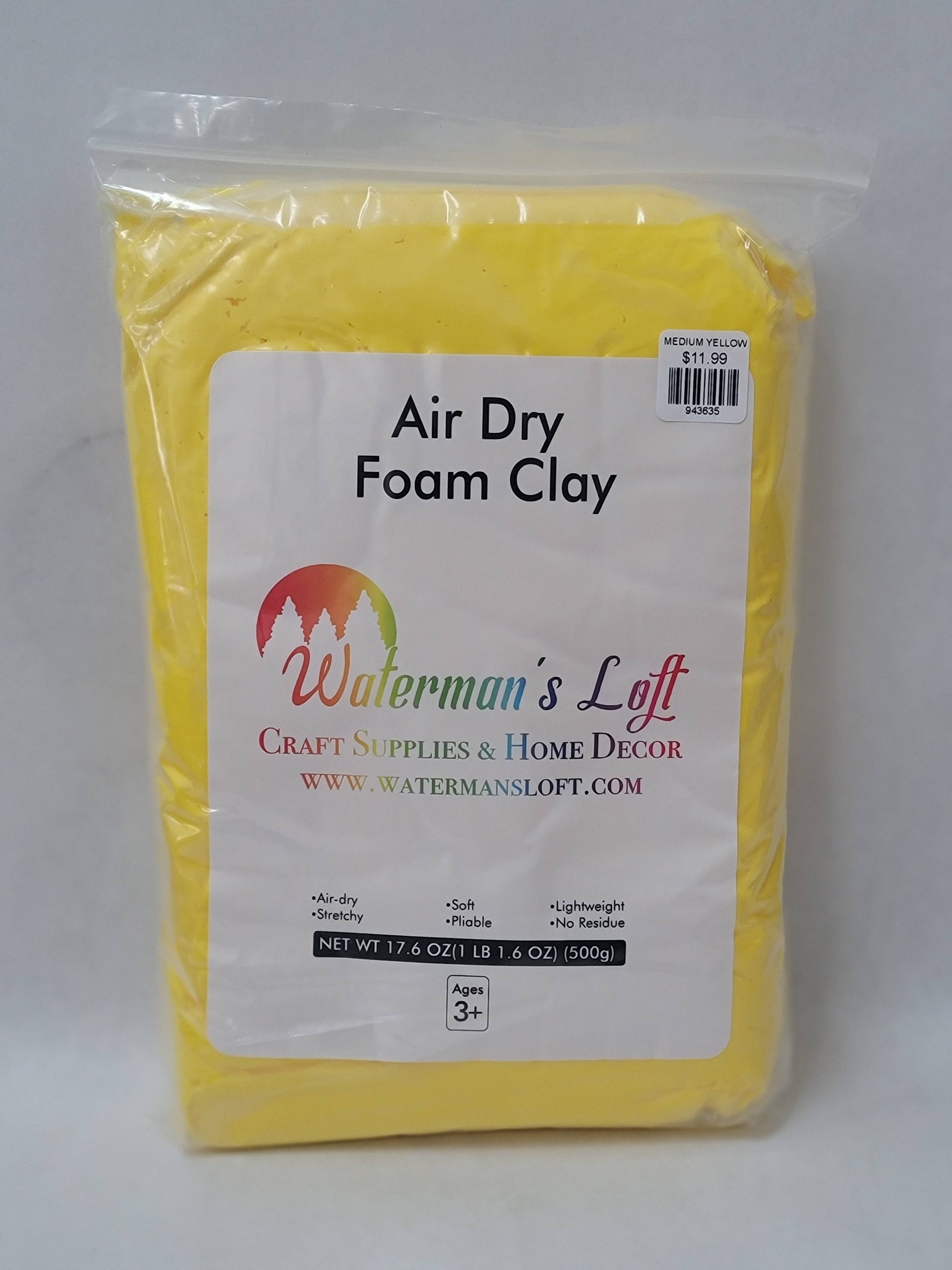Waterman's Loft Inc. - Wholesale Craft Supplies - WATERMAN'S LOFT AIR DRY FOAM CLAY - MEDIUM YELLOW0
