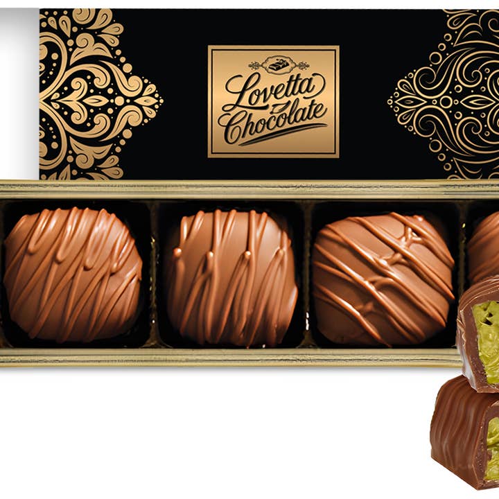 Royal Wholesale - Wholesale Chocolate Bar - Mini Dubai Pistachio Chocolate Bar Knafeh 5pc 12ct