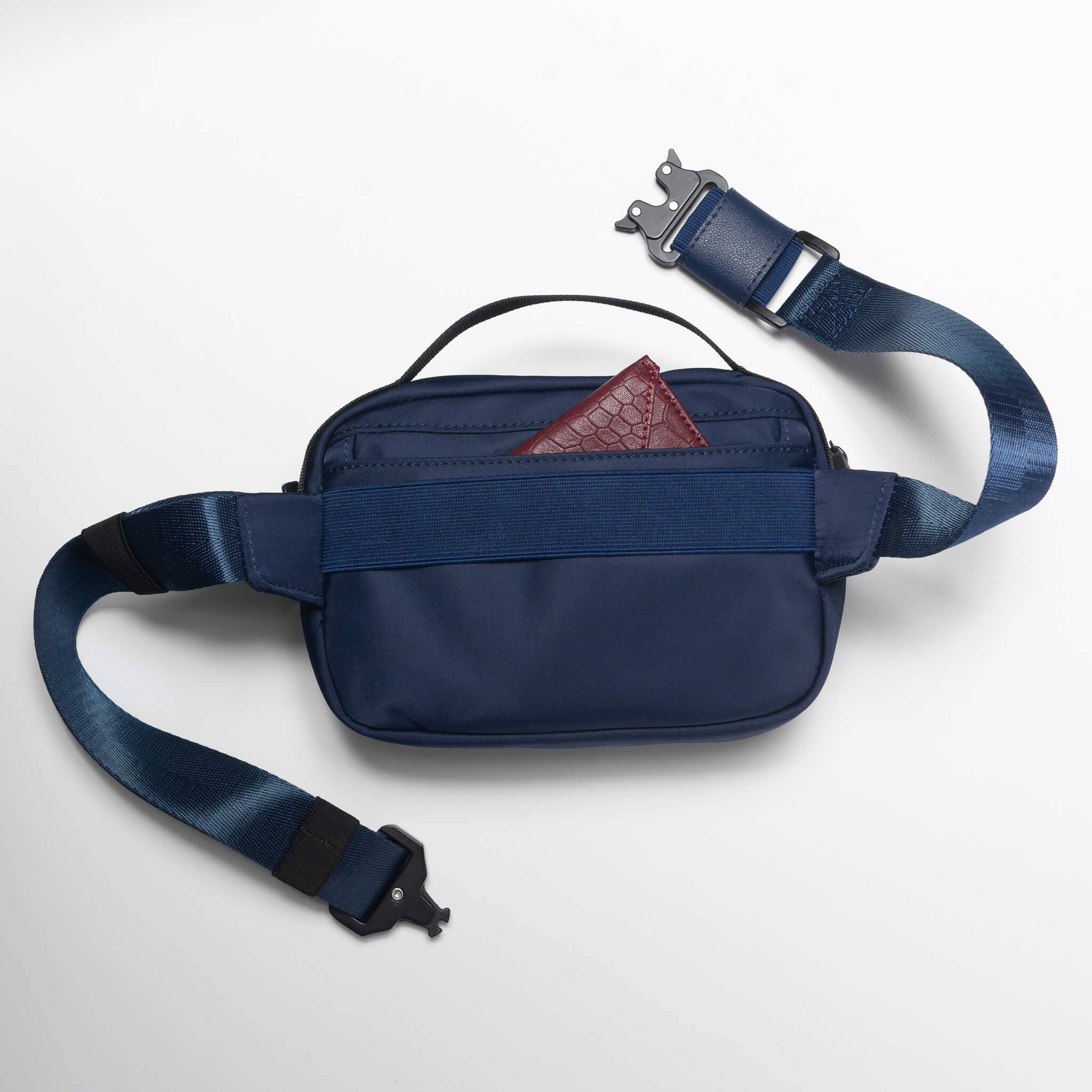 Cincha – wholesale Midjeväska - Dam – 2-in1 Resbältesväska - Marinblå7