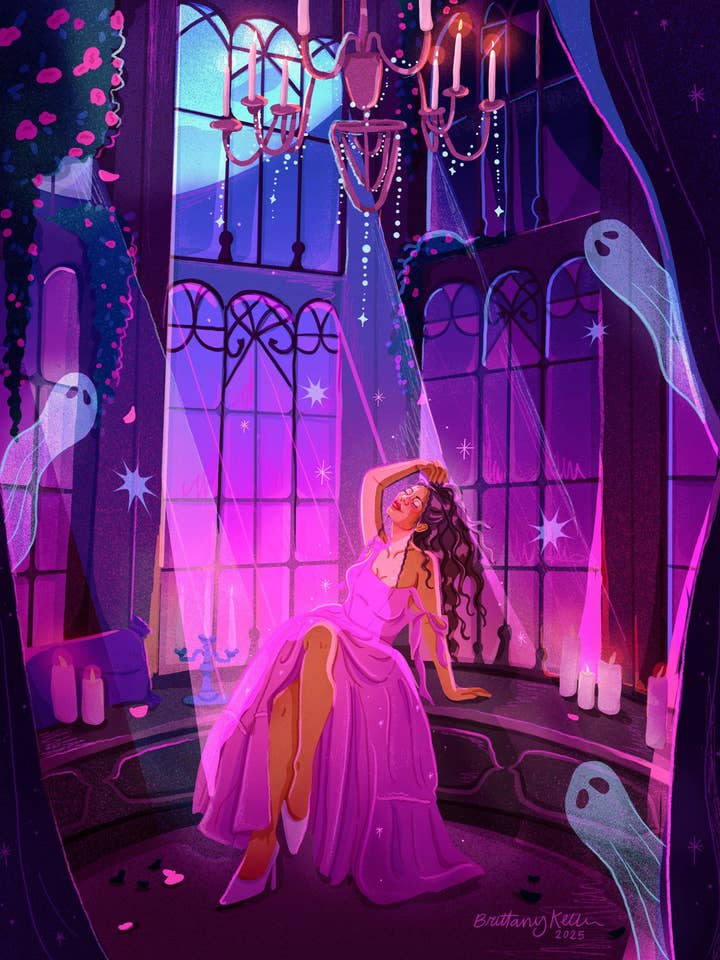 Bain de lune pour la vente par Brittany Keller Art