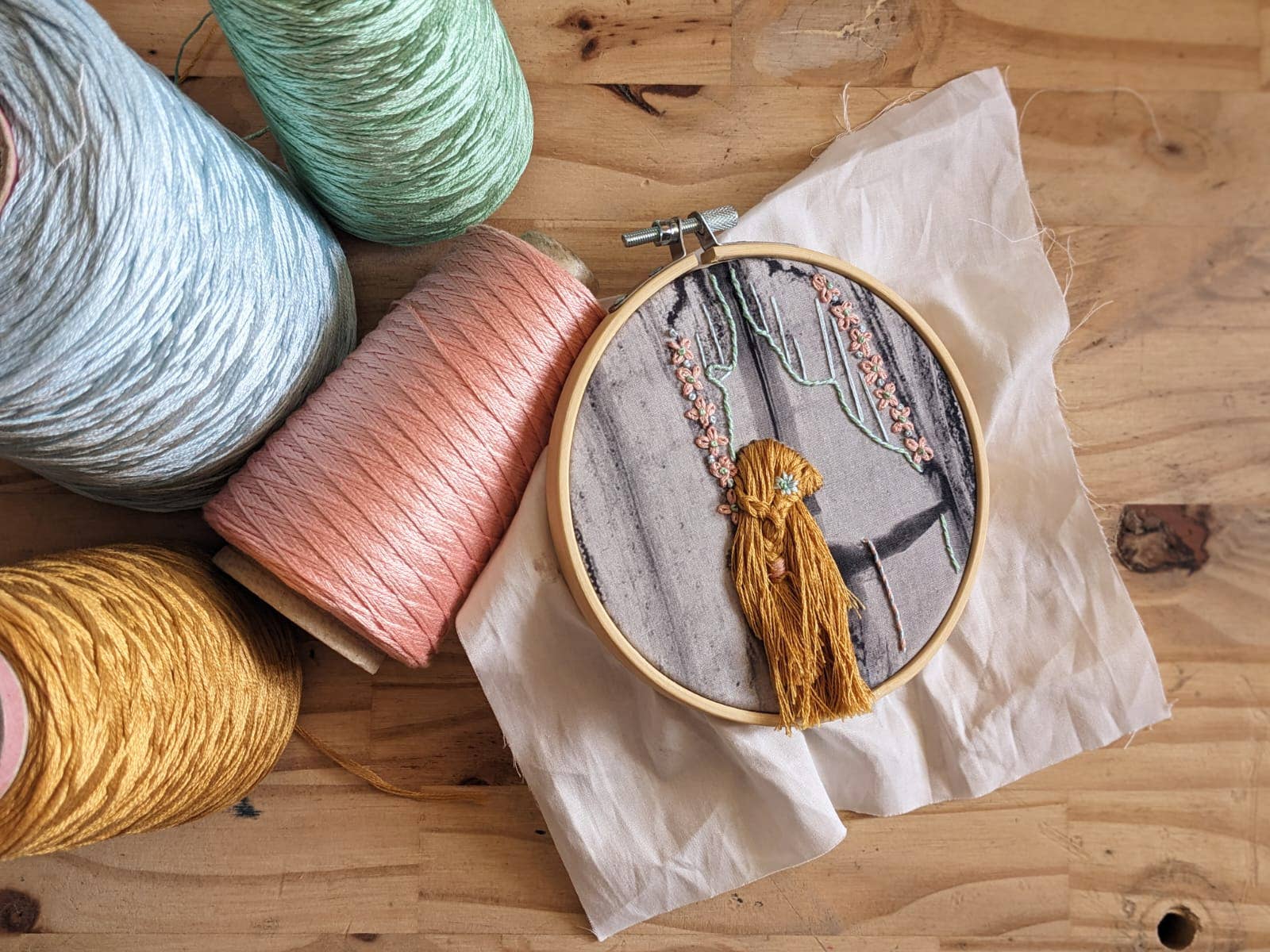 TheComptoir - Vente Accessoire de broderie/point de croix - kit de broderie - Cheveux Blonds3