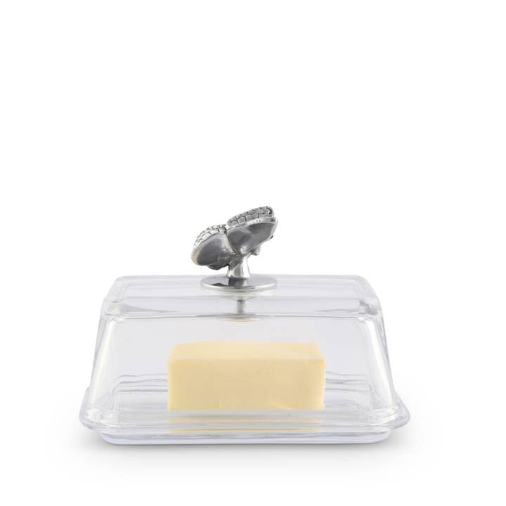Arthur Court – wholesale Butter dish – Glass Butter Dish - Butterfly1