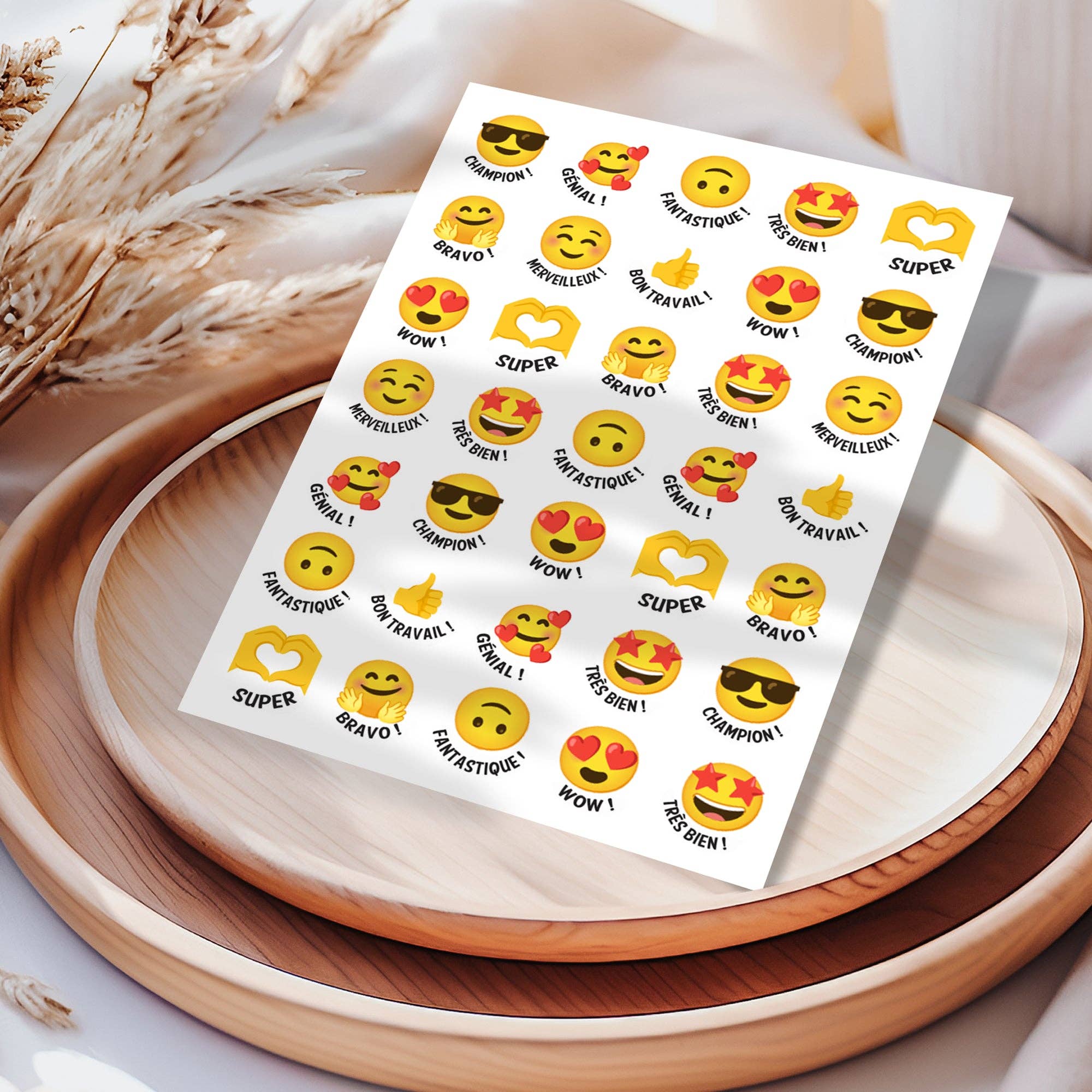 Sticker Varia - Wholesale Sticker - Sticker Sheet French Emoji1