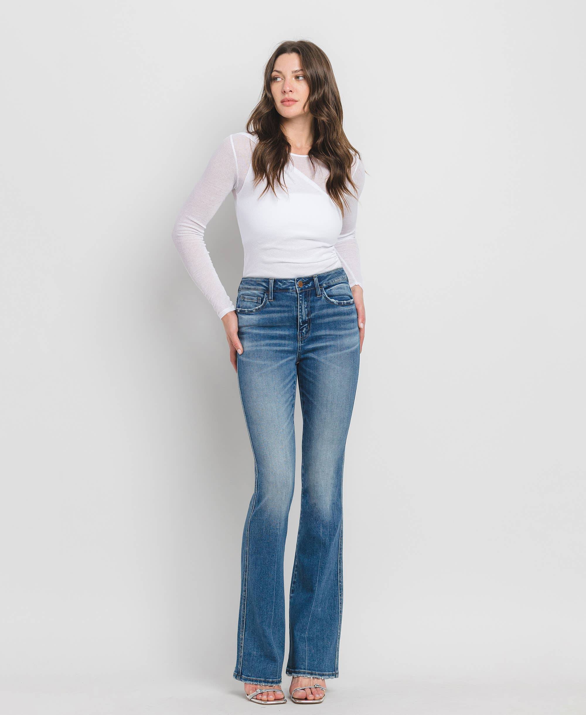 ERR FREE HIGH RISE FULL LENGTH BOOTCUT JEANS F5099 for wholesale on Faire11