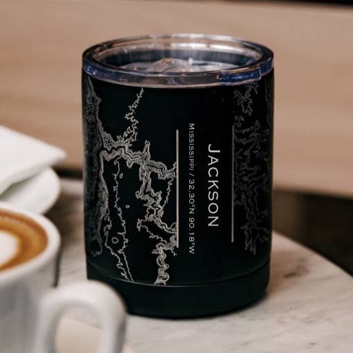 Jackson MS Karta Isolerad Cup i matt svart för wholesale av JACE.design