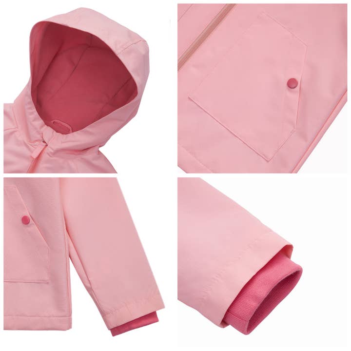 Rokka & Rolla - Wholesale Windbreaker - Kids - Girls' Ripstop Windbreaker Deluxe Jacket13