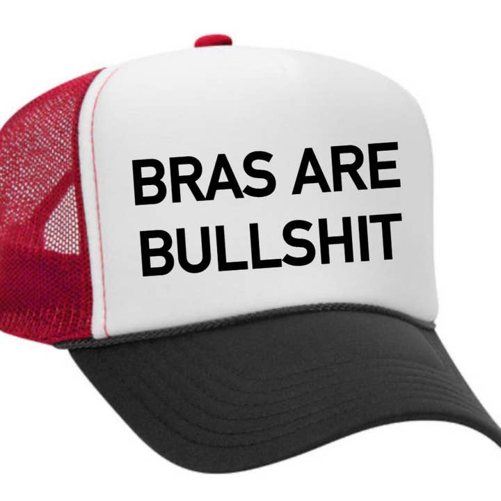 Inappropriate Trucker Hats - Wholesale Trucker Hat - Women's - Bras Are Bullshit Trucker Hat14