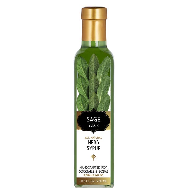 Floral Elixir Co. - Wholesale Cocktail Mix/Syrup - NEW! Sage Elixir. All Natural Cocktail & Soda Syrup.