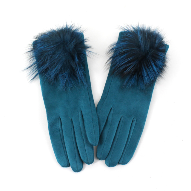 Pretty Persuasions – wholesale Gloves – Women's – A24020 Extra Furry Pom Pom Gloves8