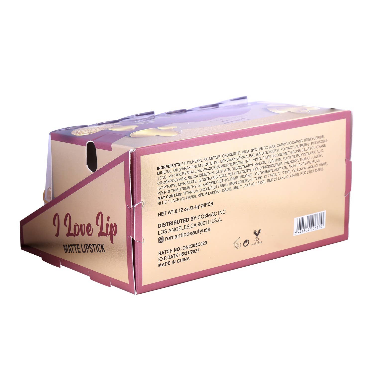 Diacly - Wholesale Lipstick - 24 PC Heart Seeker Matte Lipstick Nude Tones3