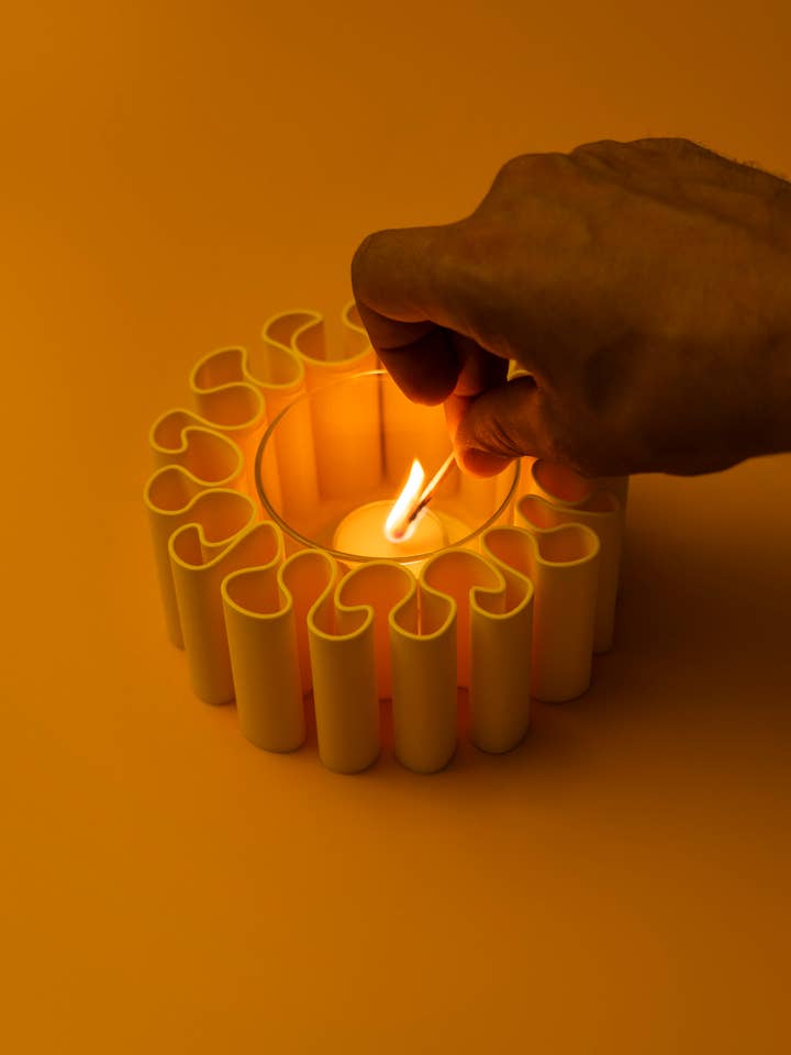 Portacandele Design Plastica Riciclata Made in France - Pédalo per la vendita all'ingrosso da parte di Atelier mahd