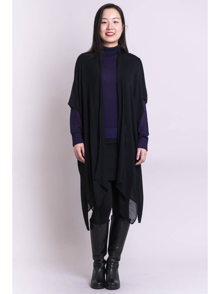 Blue Sky Clothing Co LLC - Wholesale Kimono - Women's - Darcy, Black, One Size