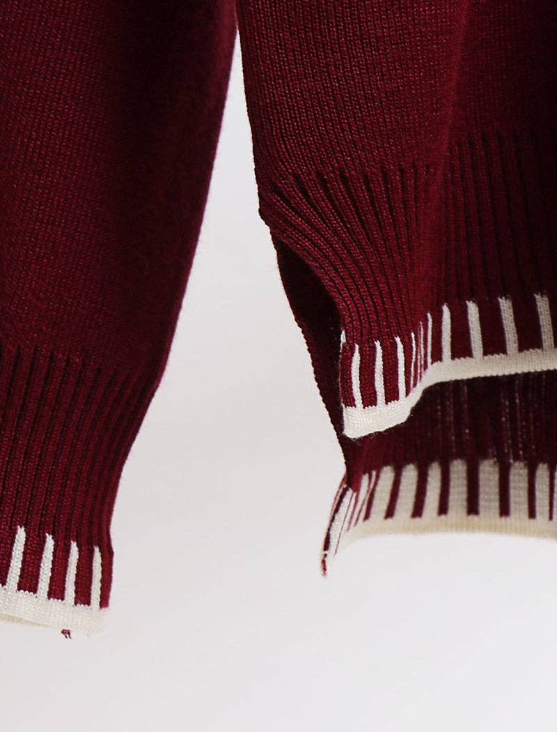 safistyle - Wholesale Lounge Set - Women's - Long Sleeve Knit Sweater & Wide-Leg Pants Set4