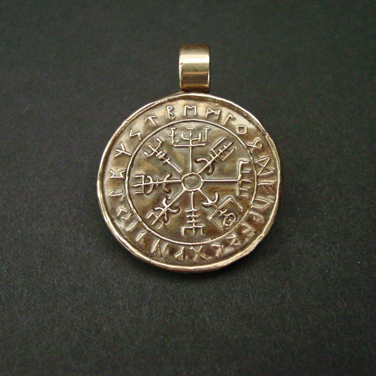 Vis a Vis Jewelry - Wholesale Individual Charm/Pendant - Vegvisir Pendant- Hand Carved Viking Compass Wayfinder6