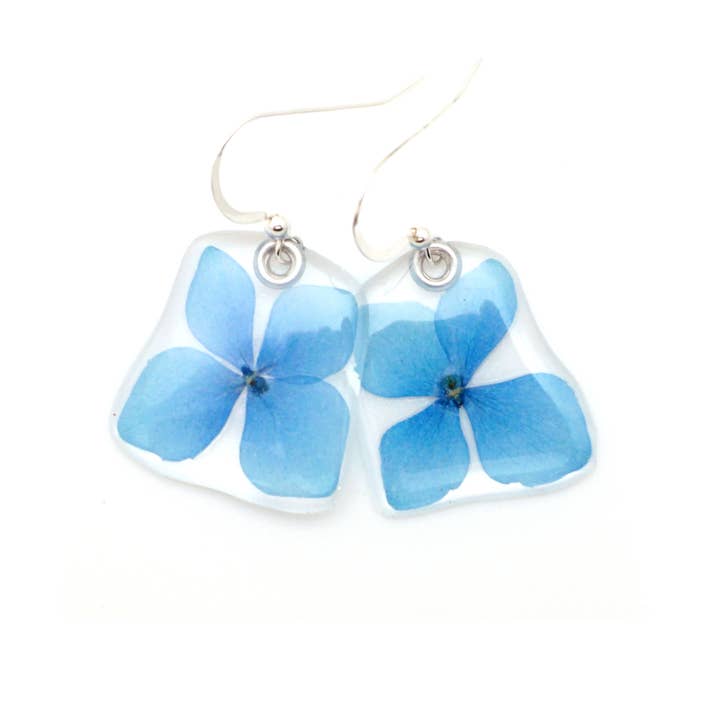 68027 Pendientes de hortensias azules para venta al por mayor de Petal Connection
