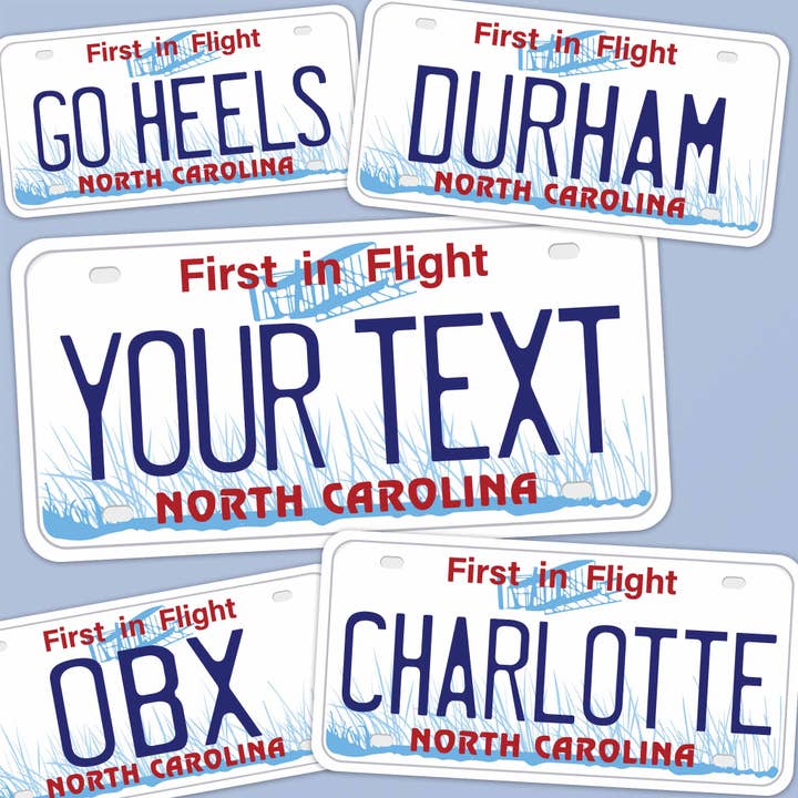 North Carolina License Plate Stickers - Custom NC Decals for wholesale by Sentinel Supply