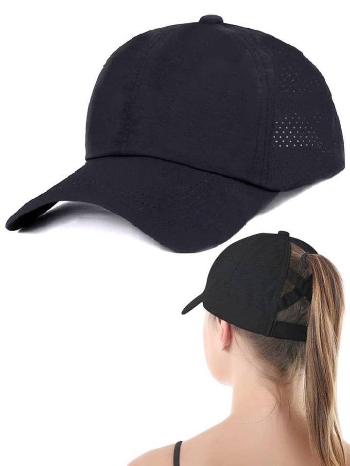 ...0825 Casquette de Baseball à Queue de Cheval Croisée SI-28549 pour la vente par 42POPS