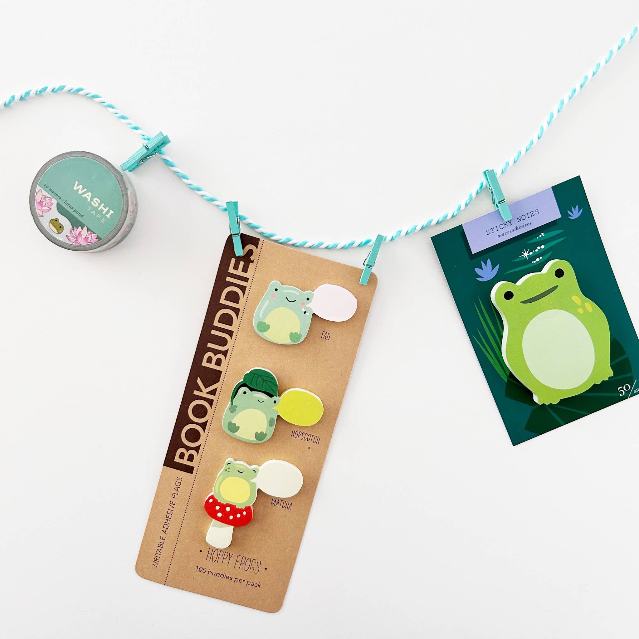 Girl of All Work - Wholesale Sticky Notes - Frog Die Cut Sticky Notes2