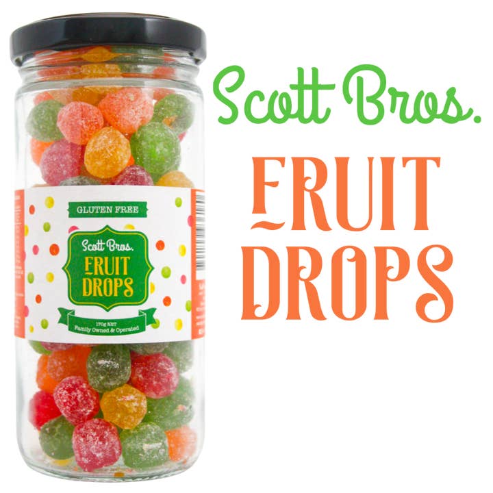 Scott Bros. CANDY - Wholesale Hard Candy - Best Seller 2-Tier Counter Display - 96 Jars / 8 Flavours