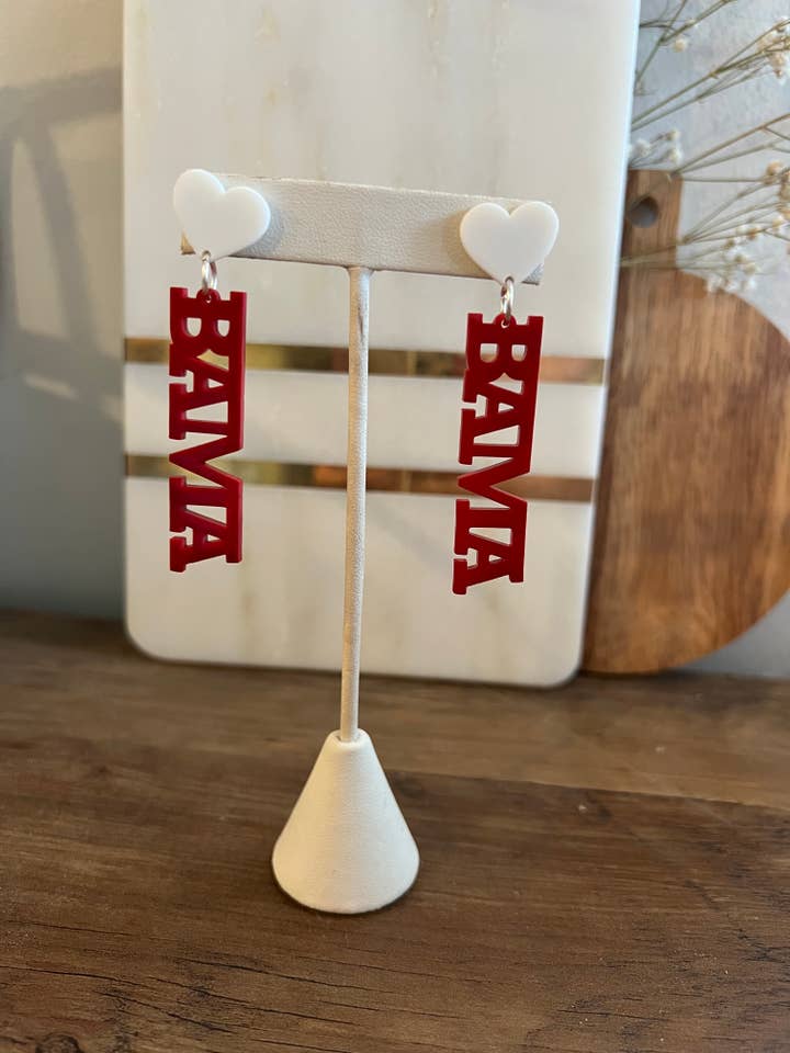 Brincos Alabama Bama, Brincos de Cor Equipa Personalizados, Dia do Jogo por atacado de Elby Designs