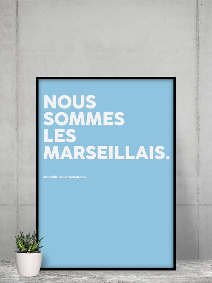 Plakater Vi er marseillais for engroshandel hos Foot Dimanche