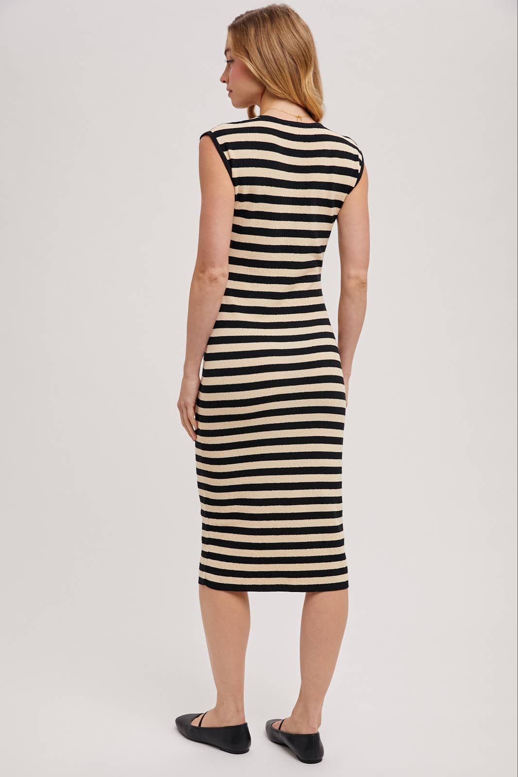 Bluivy – wholesale Dress – Women's – STRIPED CONTRAST TANK MIDI DRESS7