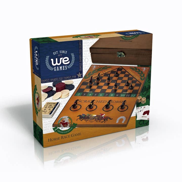 Wood Expressions - Wholesale Board Game - Grand National Horse Race Game in a Wooden Box8