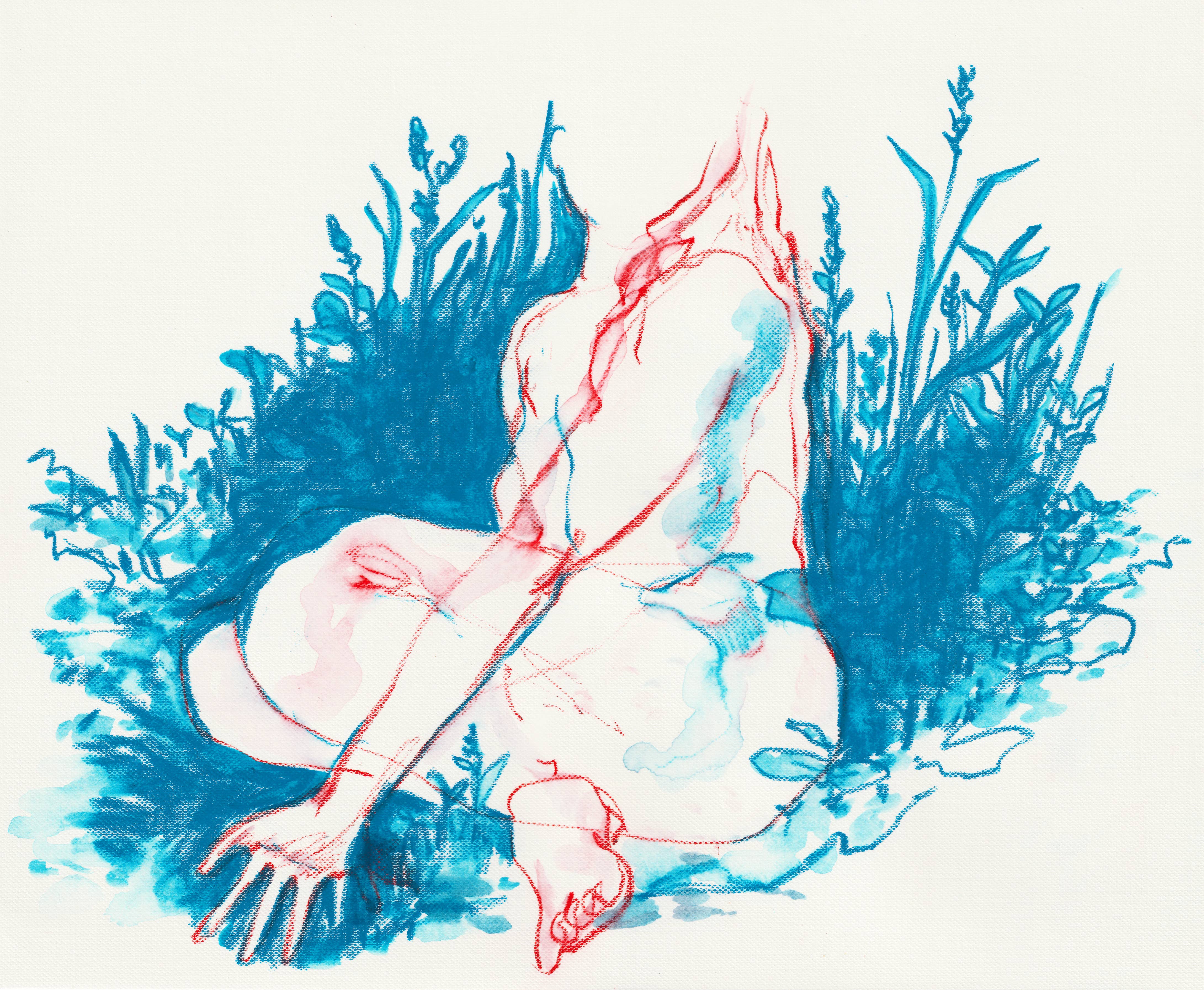 Rebekah Evans Art - Wholesale Art Print - Print - "Figure in the Undergrowth"1
