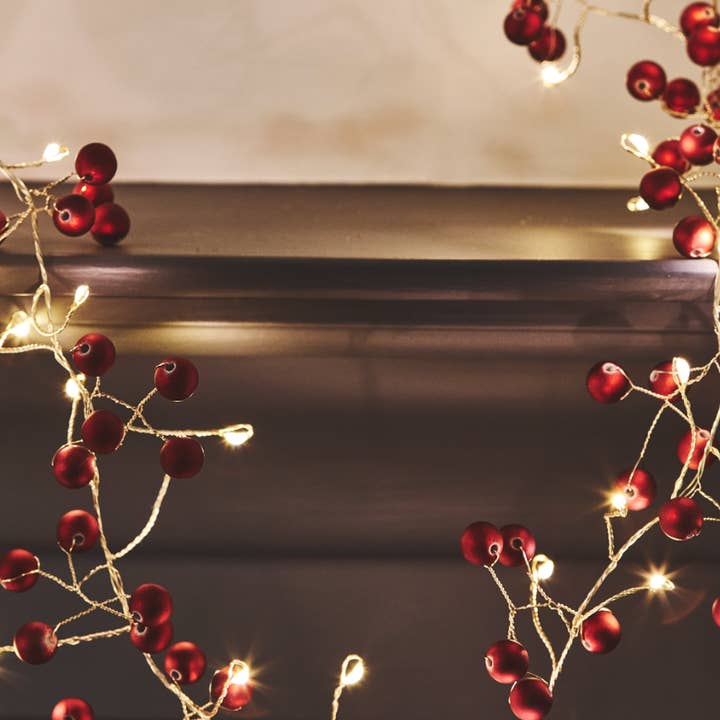 Lumina Of London Co - Wholesale String Lights - Red Berry Lights - Plug In1