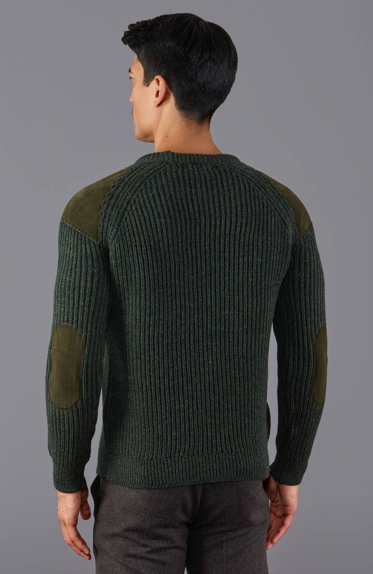 Paul James Knitwear – wholesale Pullovertröja - Herr – Mens Chunky Brittisk Ull Ribbed Shooting Jumper14