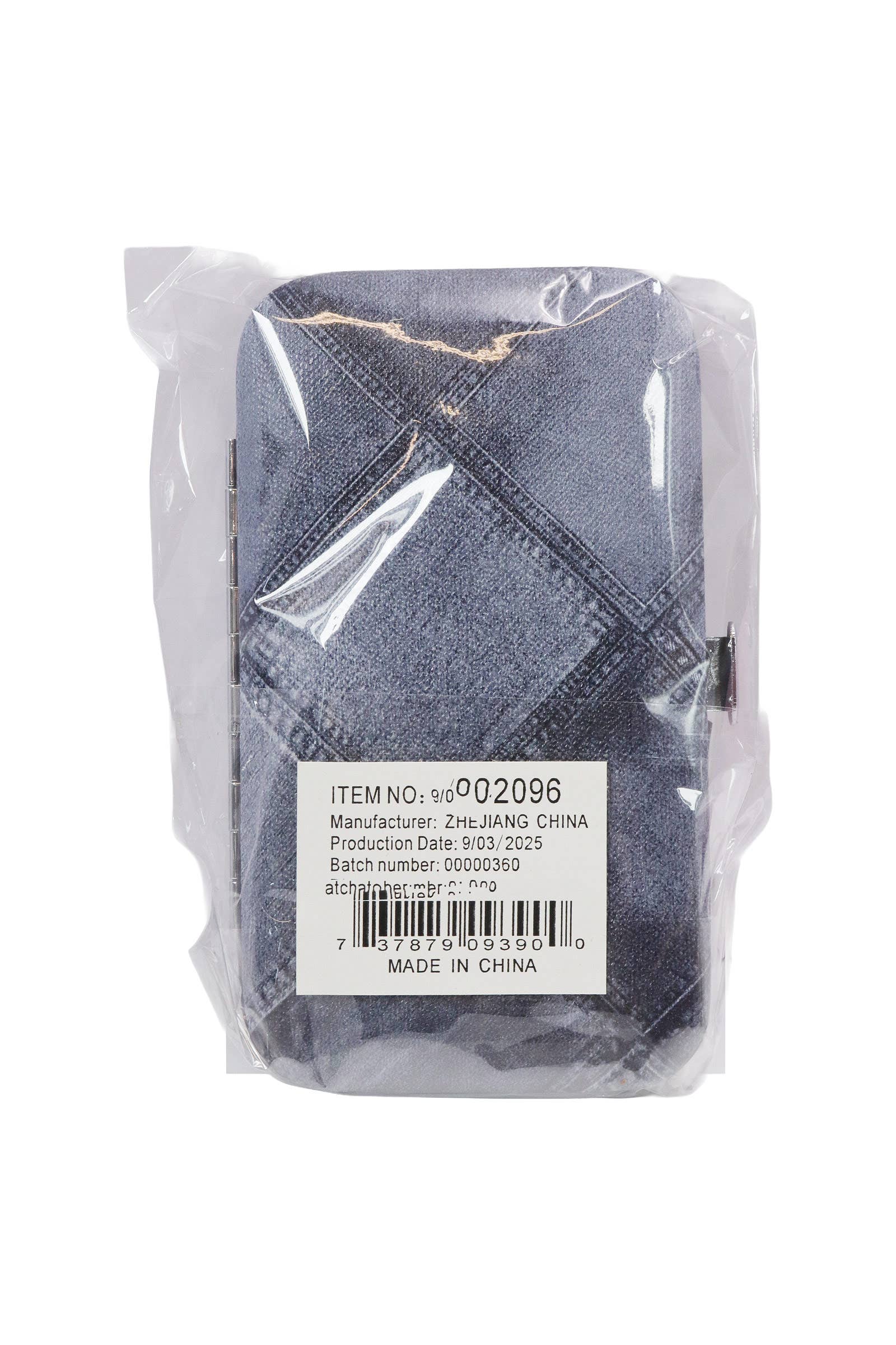 ASSORTED Mock Denim Vegan Leather 7 Pcs Nailcare Kit for wholesale on Faire7