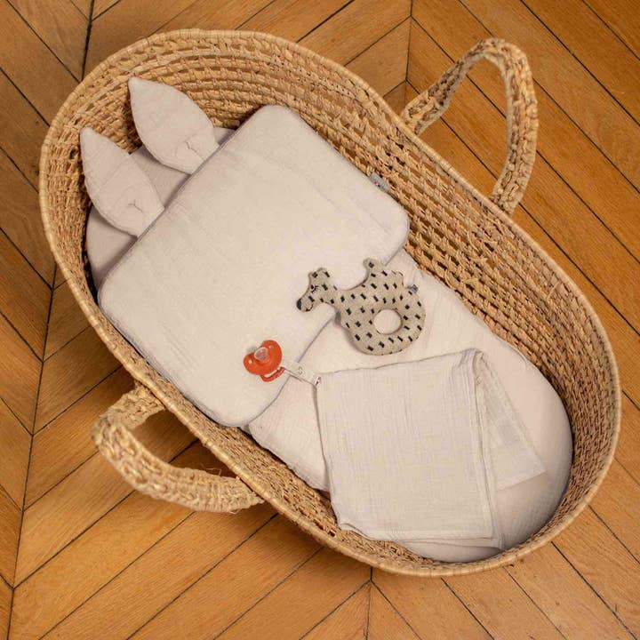 Sevira Kids - Vente Oreiller/coussin - Enfant et bébé - Oreiller plat lapin en gaze de coton, Jeanne4