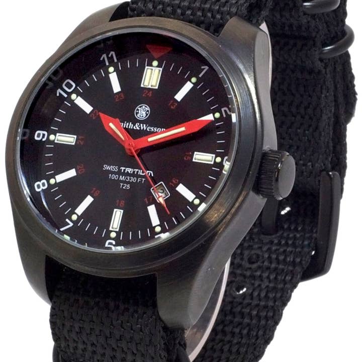 Smith & Wesson | 3 Strap Military Watch Swiss Tritium for wholesale by CALIBER GOURMET / CAMPCO