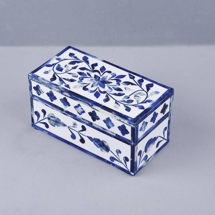 Muqeem & Brothers - Wholesale Decorative Box - Alhambra Azul Decorative Storage Box with Lid6