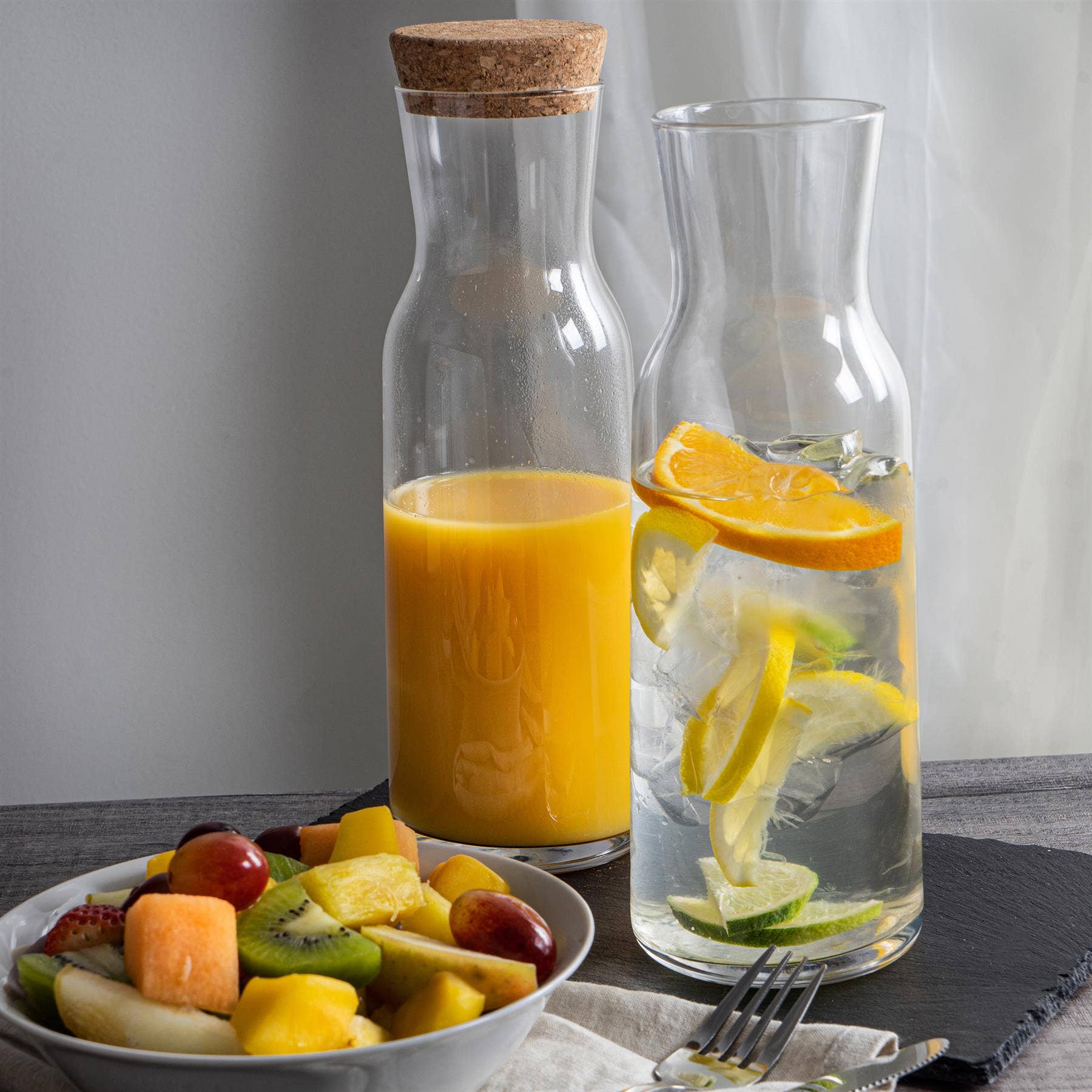 Rinkit Ltd – wholesale Carafe – Bormioli Rocco Aquaria Glass Water Carafe Lid Clear 1.2L3