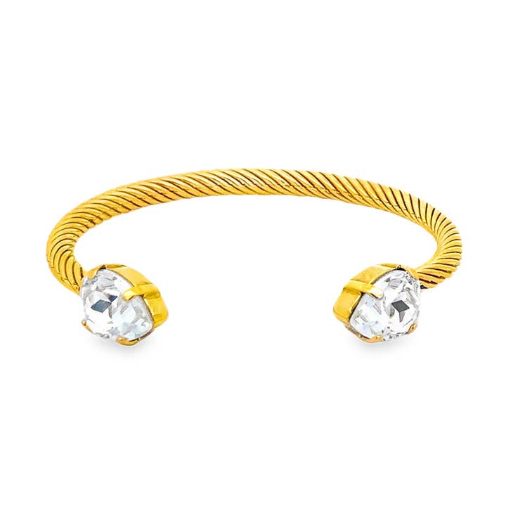 Charlotte Cuff in Pear in Clear for wholesale by TOVA