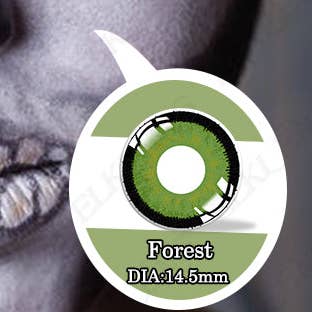 ELKLENS - Vente Lentilles de contact - Lentilles De Contact Cosplay Vert Forêt Halloween0