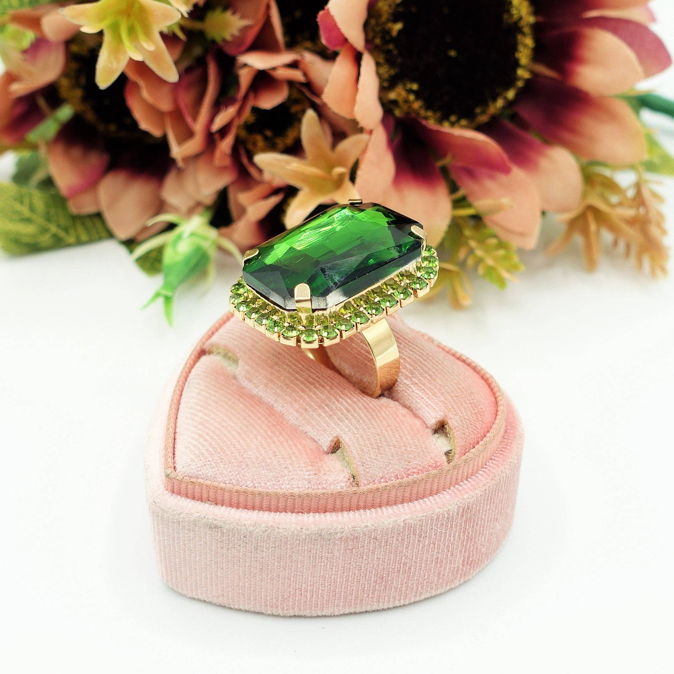 Daemon srls - Wholesale Cocktail/Statement Ring - ARIEL - ANELLO regolabile con pietra sfaccettata e zirconi8