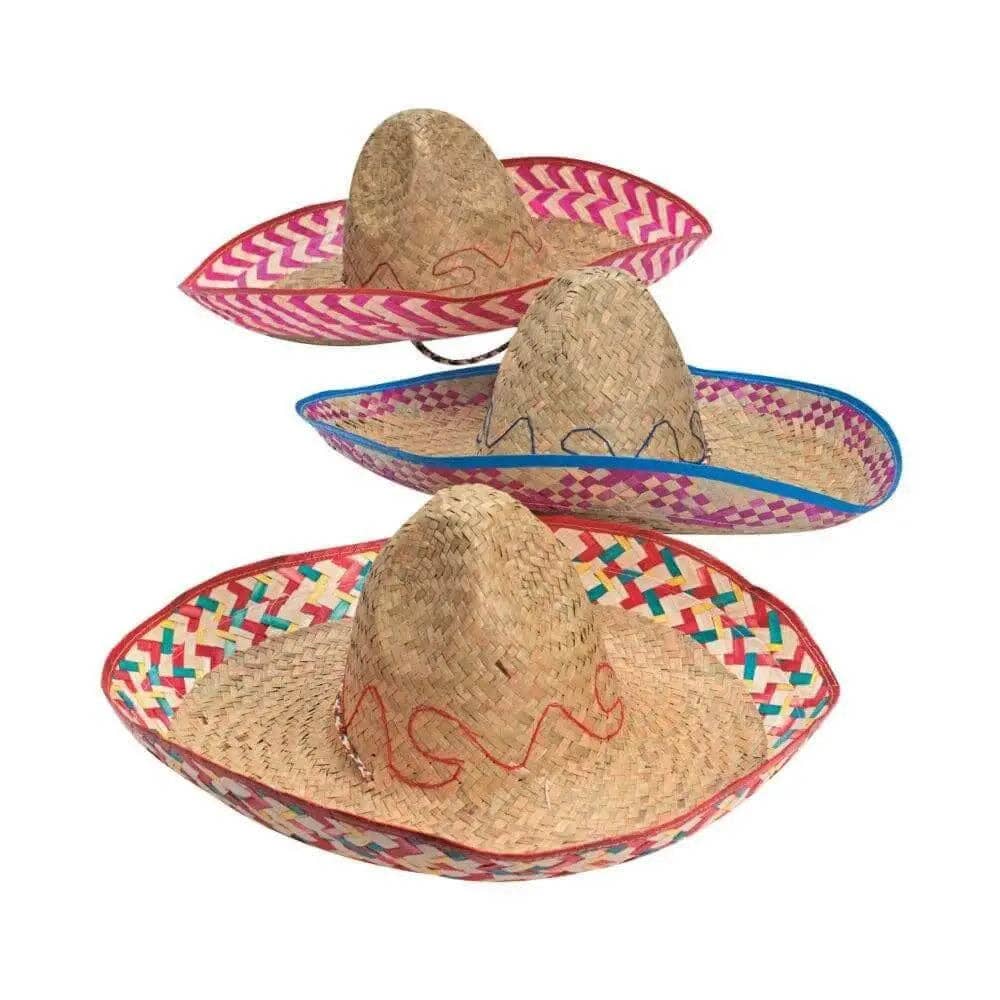 Party Expo, LLC - Wholesale Straw Hat - Women's - Embroidered Sombrero