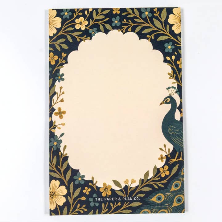 Peacock Notepad for wholesale by The Paper and Plan Co.