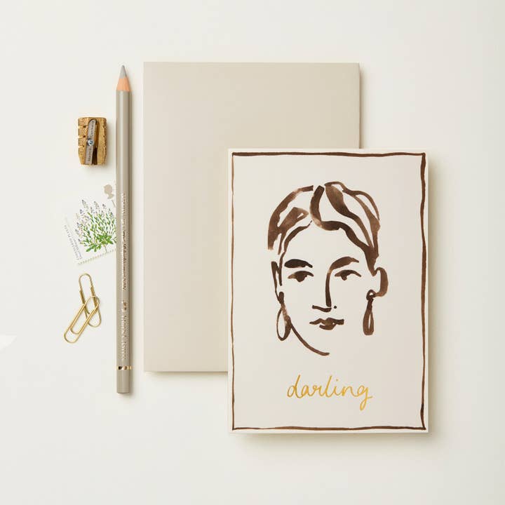 Wanderlust Paper Co - Wholesale Everyday Greeting Card - Portrait 'Darling' Card