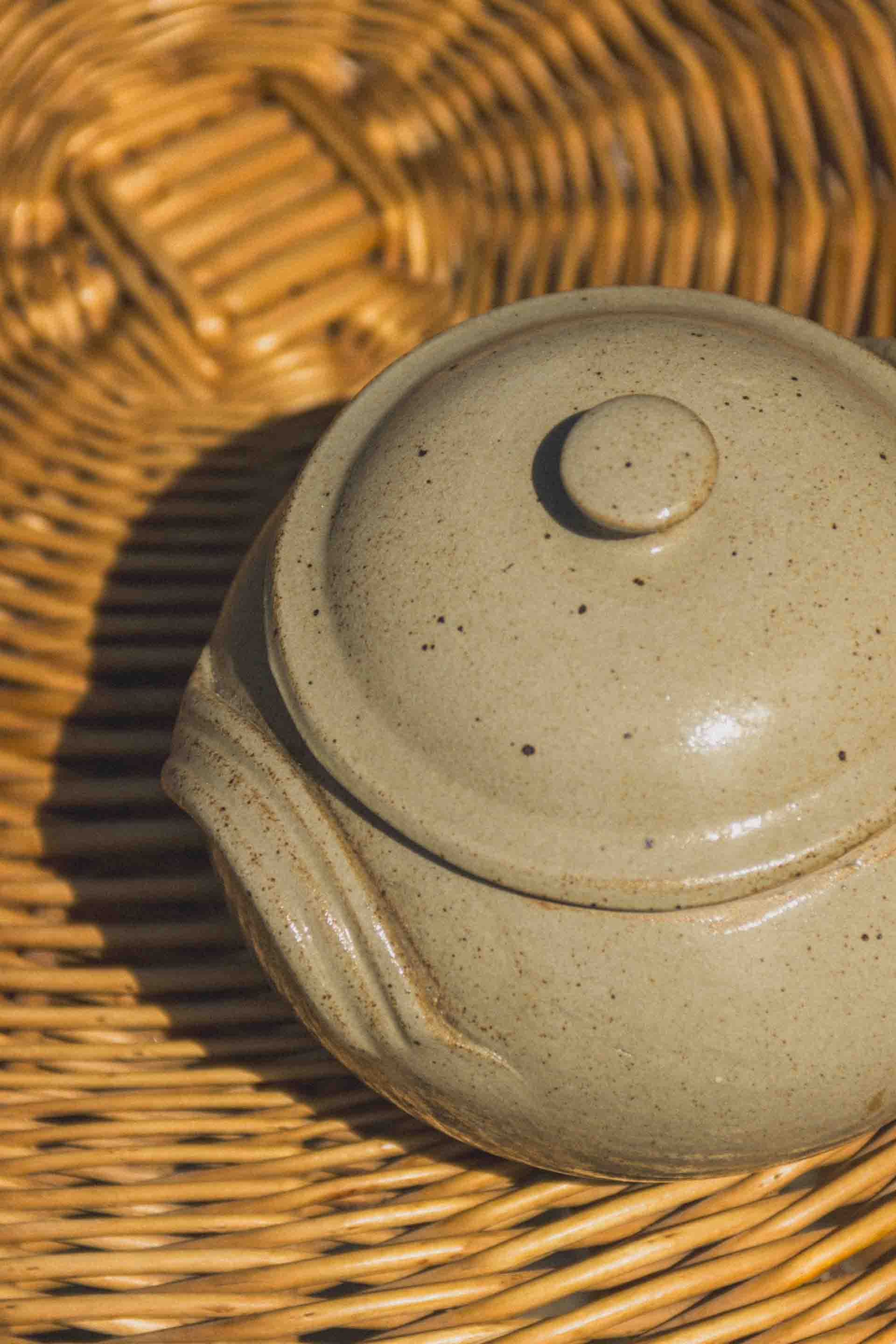 Eloge - Wholesale Jar - Sandstone sugar bowl2