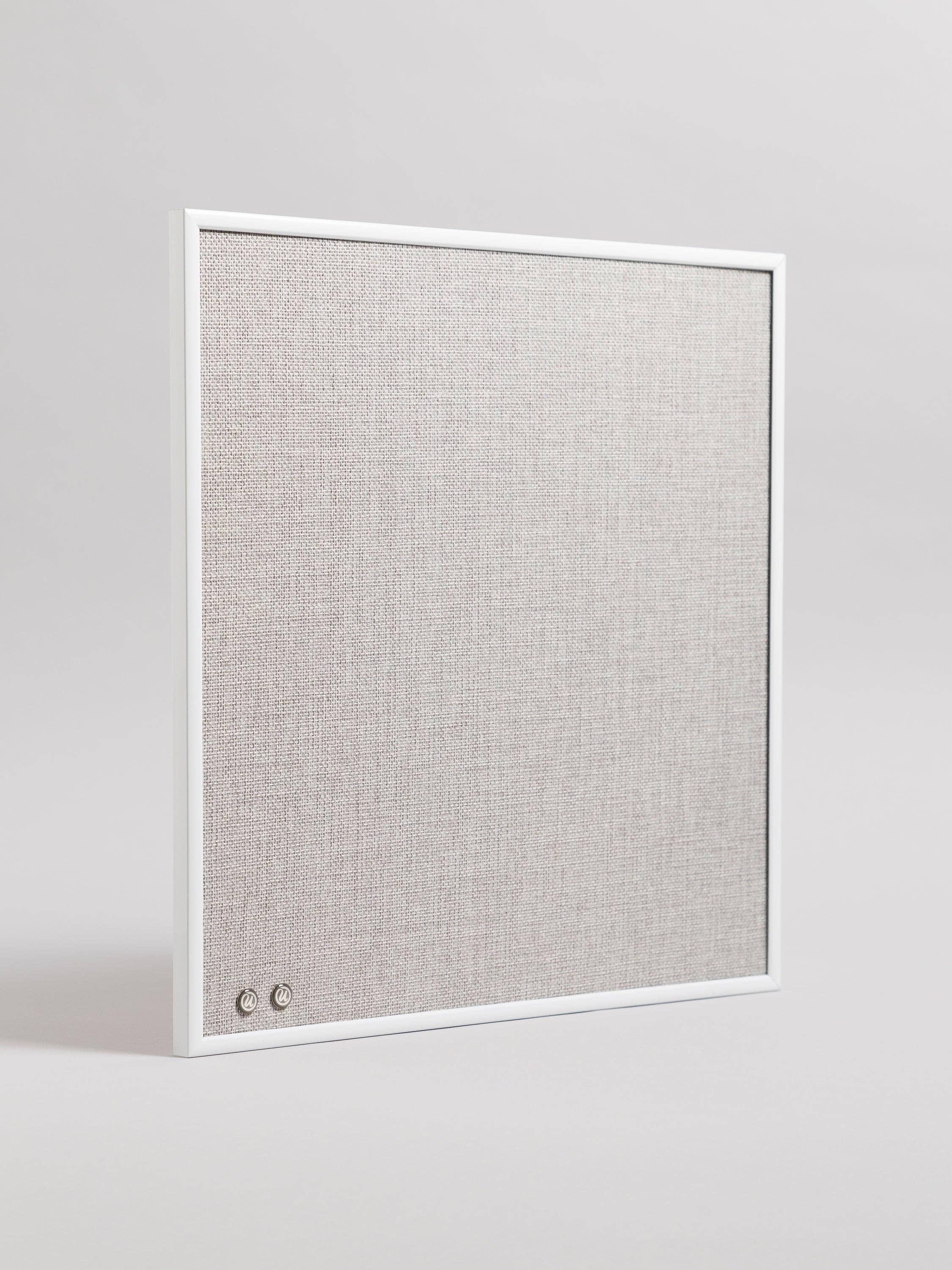 U Brands - Wholesale Bulletin Board - White Metal Frame Linen Bulletin Board, 14" x 14"2