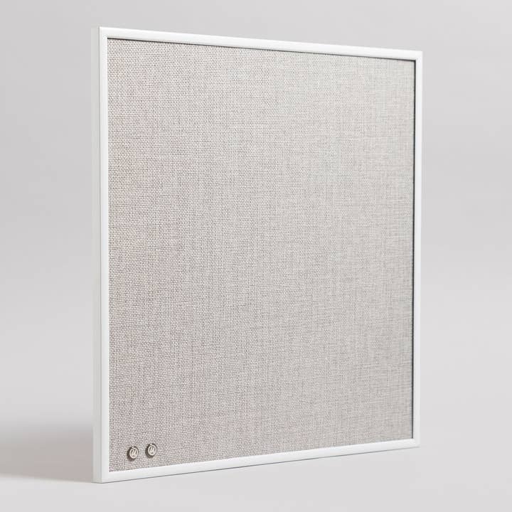 U Brands - Wholesale Bulletin Board - White Metal Frame Linen Bulletin Board, 14" x 14"2