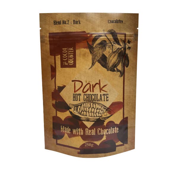 Dark Hot Chocolate 250g for wholesale by Cocoa Counter