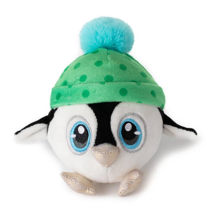 The Petting Zoo - Wholesale Squishy Toy - Kids & Baby - Holiday Squishiez Penguin Asst with Hat Blue, Green, Red Interactive Toy5